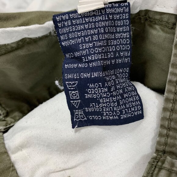 Nautica Cargo Deck Shorts Mens Size 40 Army Green Utility Outdoor Pockets Cotton - Picture 11 of 14